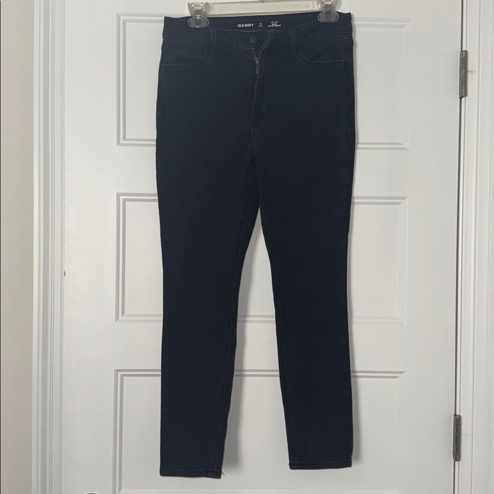 Old Navy High-Rise Super-Skinny Jeans Black